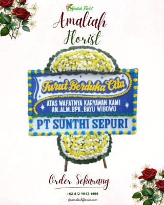 Papan Bunga Duka di Tegal Alur